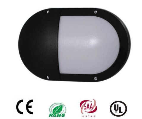 China Outside Oval External Bulkhead Lights  Chip Driver 20W Black Housing Half Cover IP65 supplier